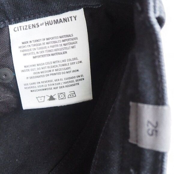 Citizens of Humanity Rocket Crop Midrise Skinny Jeans Dark Wash 25 - Picture 4 of 12